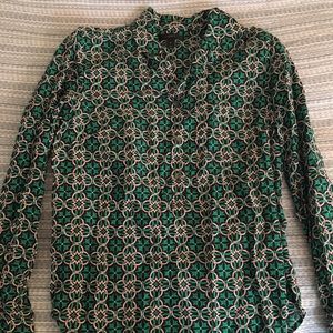 J Crew pop over blouse